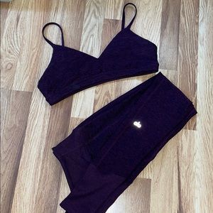Alo Yoga Soft Legging & Bra Set